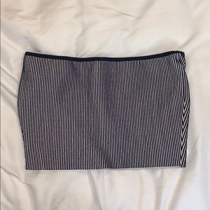 Striped tube top